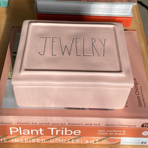 Rae Dunn Other - Pink Ceramic Jewelry Trinket Box